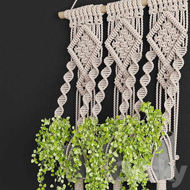 Macrame Planter 3DSMax File - thumbnail 2