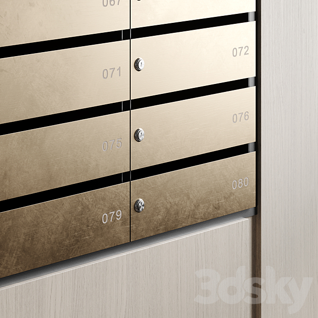 Mailboxes Modern 3DS Max Model - thumbnail 5