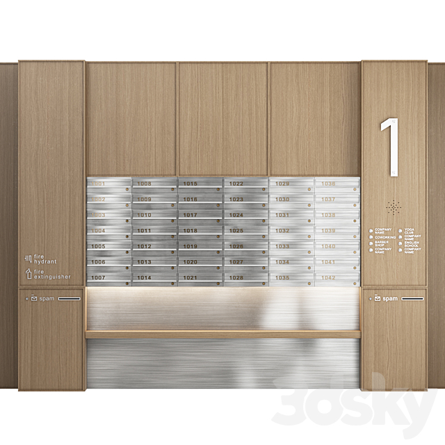 Mailboxes SET 3 3ds Max - thumbnail 1