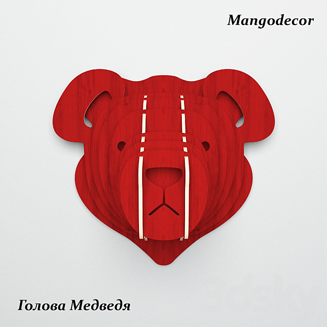 MANGO DECOR bear’s head 3DSMax File - thumbnail 2