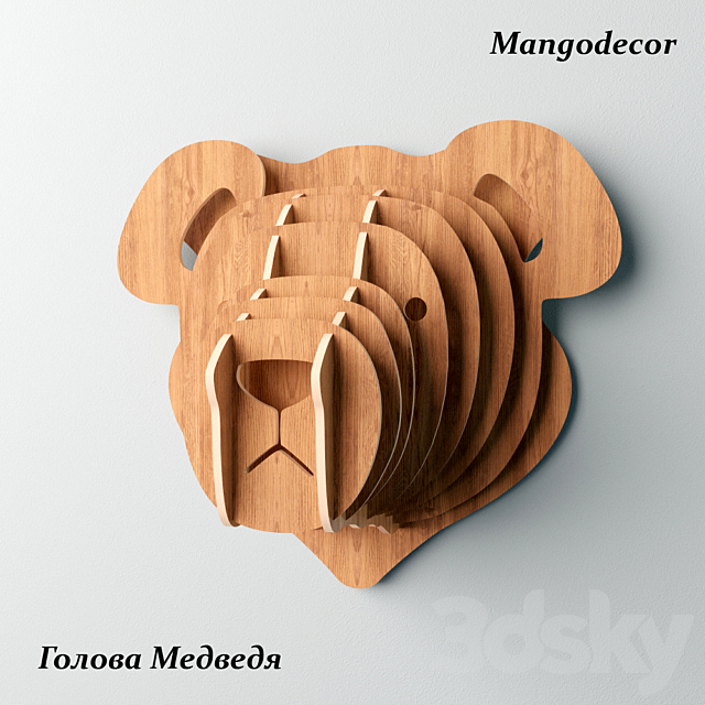 MANGO DECOR bear’s head 3DSMax File - thumbnail 3