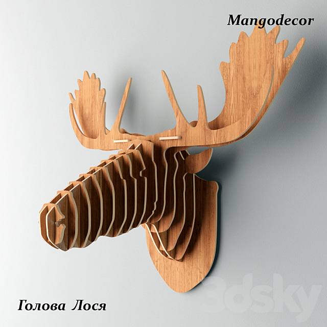 MANGO DECOR moose head 3DS Max Model - thumbnail 3