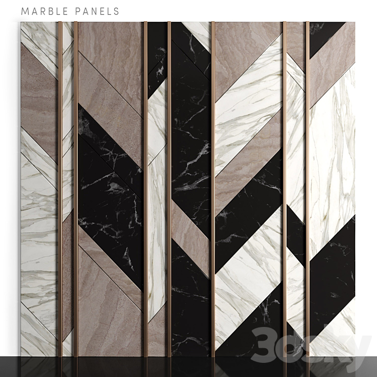 Marble panels 3DS Max - thumbnail 1