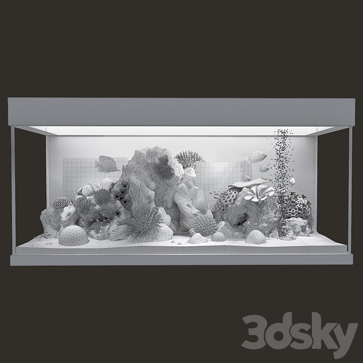 Marine Aquarium 3DS Max Model - thumbnail 2