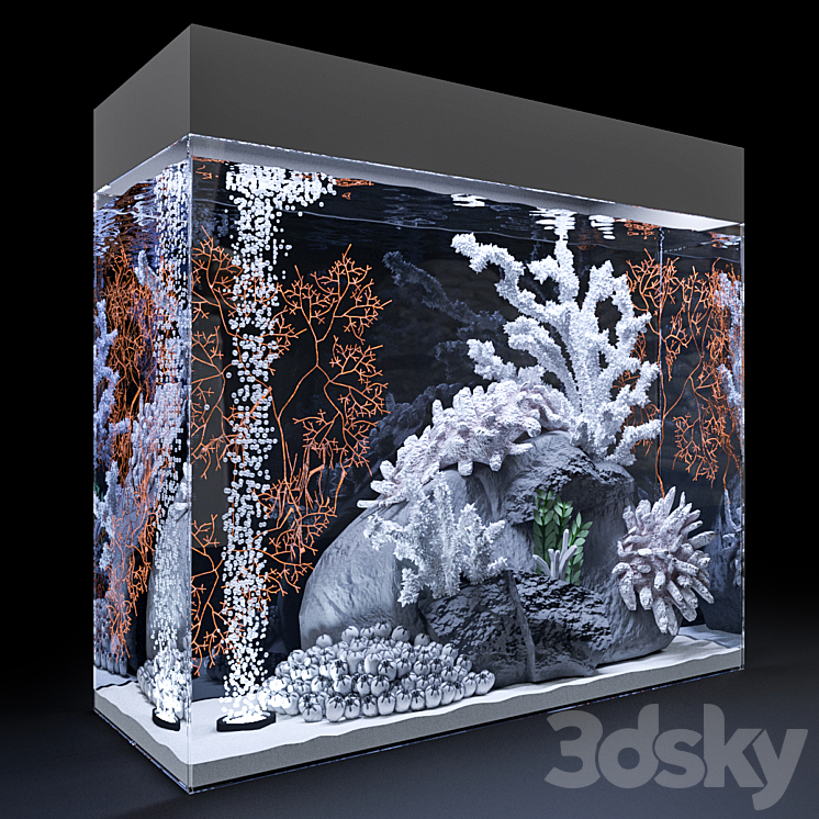 Marine aquarium 3DS Max - thumbnail 2