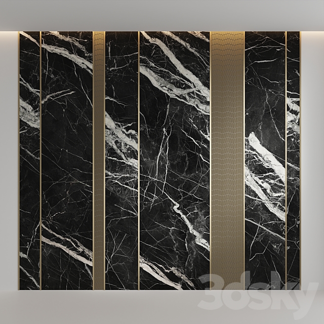 Marquina Black + Gravity Wave Porcelanosa 3DSMax File - thumbnail 1