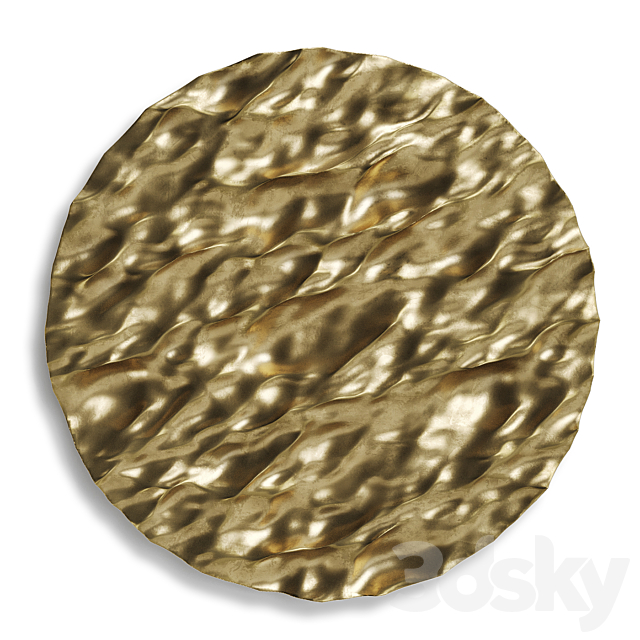 Mathieu lehanneur pocket ocean metal gold 3DSMax File - thumbnail 1