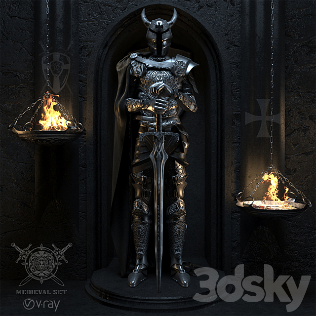 Medieval set 3DSMax File - thumbnail 1