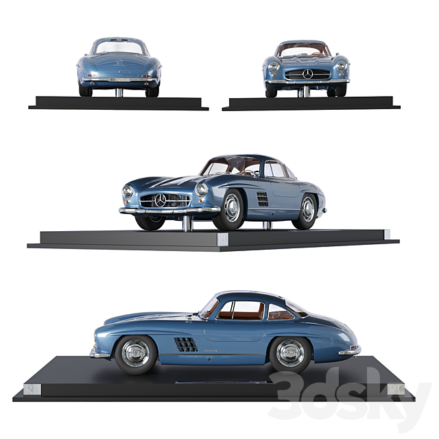 Mercedes Benz 300SL Coupe Limited Edition 3DS Max Model - thumbnail 3