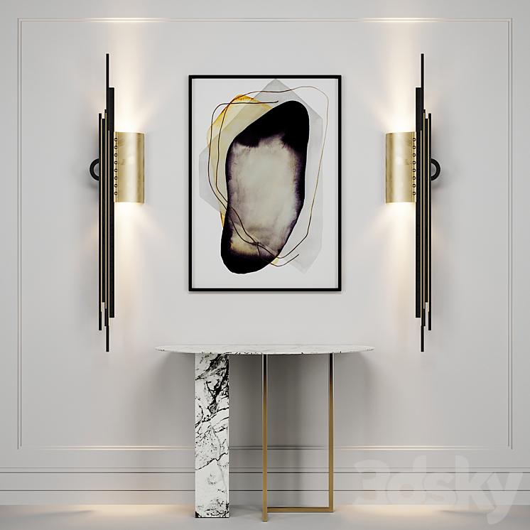 Meridiani Console – Artemest Sconce 3DS Max - thumbnail 1