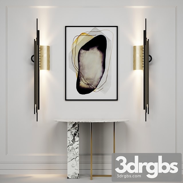 Meridiani console – artemest sconce 3dsmax Download - thumbnail 1