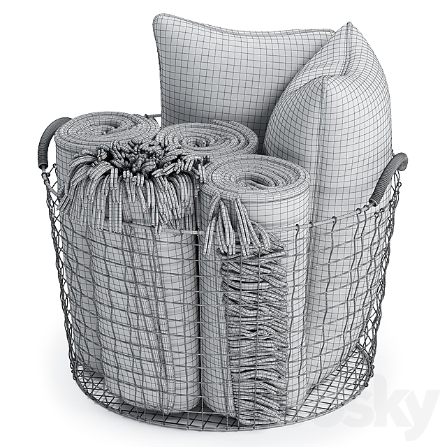 METAL BASKET DECOR 04 3DSMax File - thumbnail 2