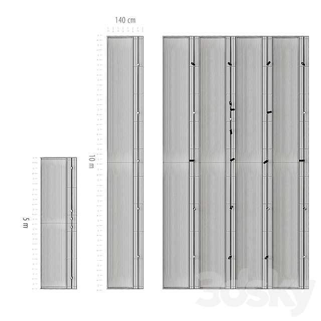 Metal Ceiling Design with lighting 3DS Max Model - thumbnail 6