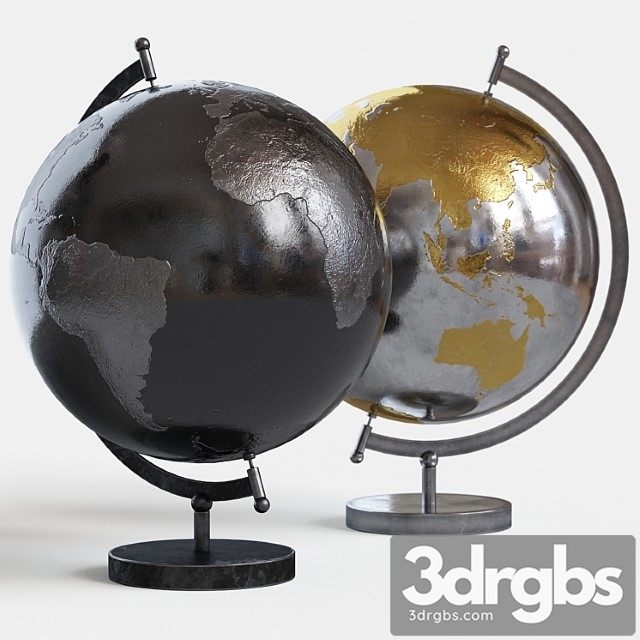 Metal globe 3dsmax Download - thumbnail 1