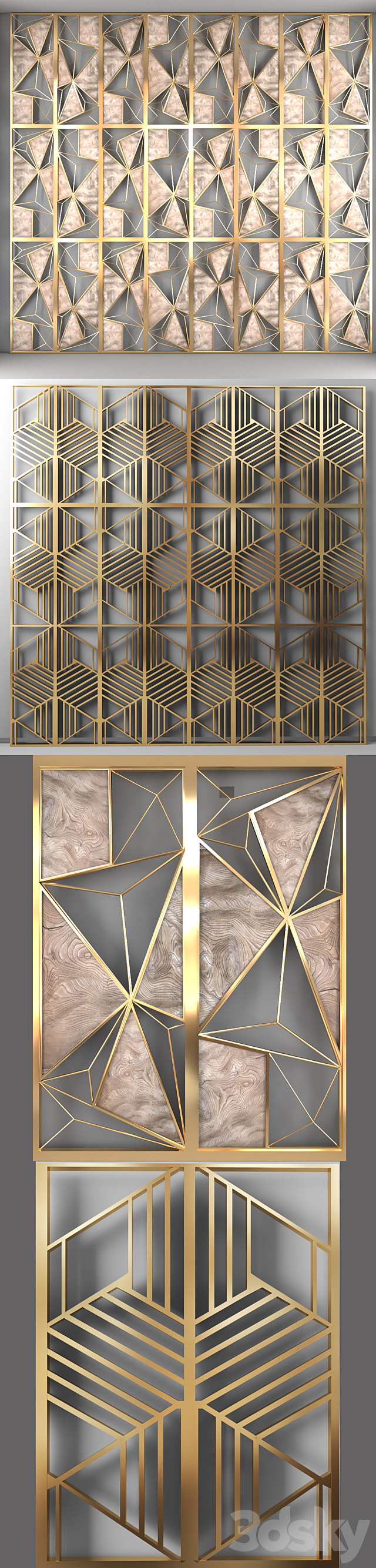 metal panel 3DS Max Model - thumbnail 2