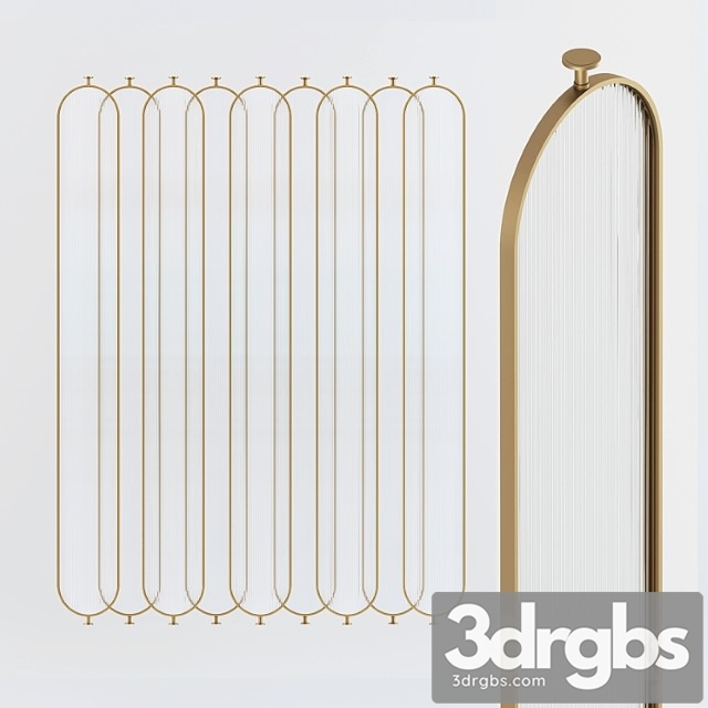 Metal partition ar deco 3dsmax Download - thumbnail 1