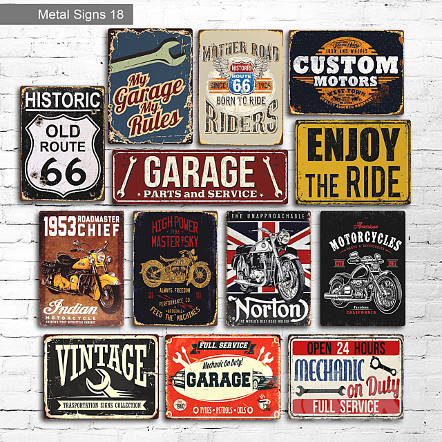 Metal Signs 18 3DSMax File - thumbnail 1