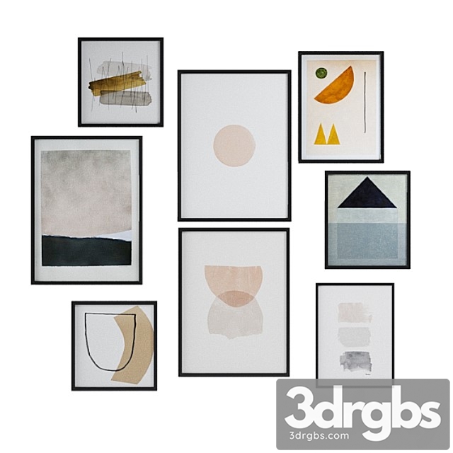 Minimal paintings set 3dsmax Download - thumbnail 1