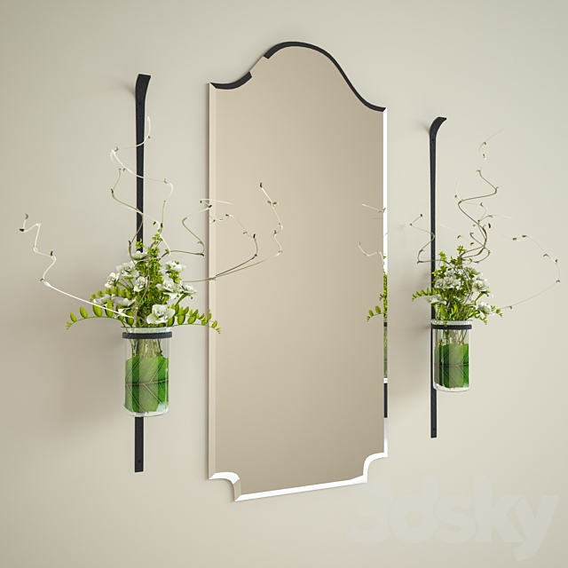 Mirror decor set 3DSMax File - thumbnail 1