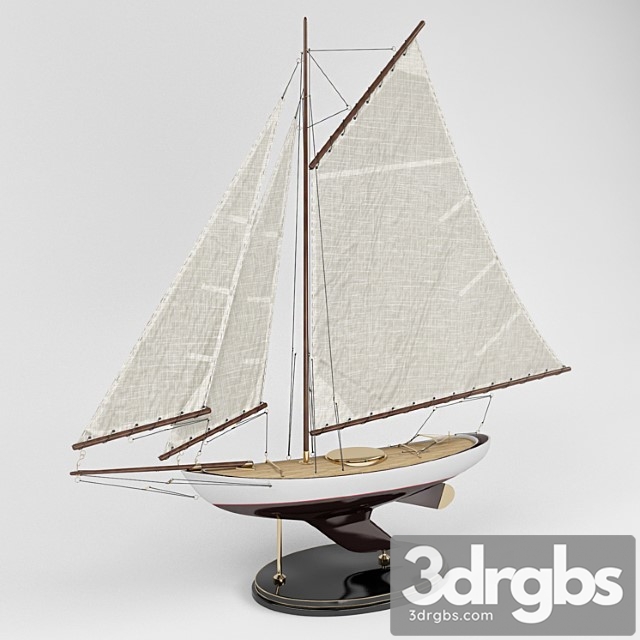 Model Of The Yacht 3dsmax Download - thumbnail 1