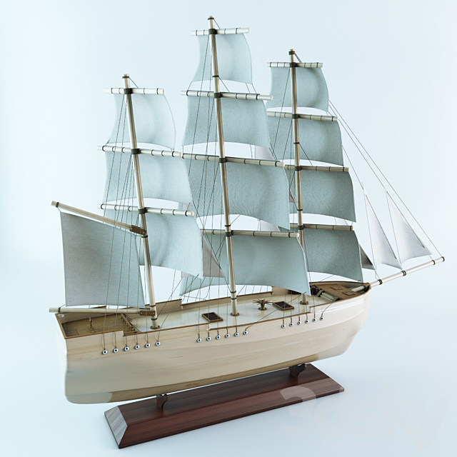 Model Ship 3DS Max Model - thumbnail 2