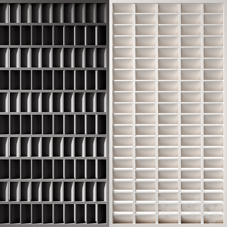 Modular decorative partition MISTRAL by Mutina 3DS Max - thumbnail 2