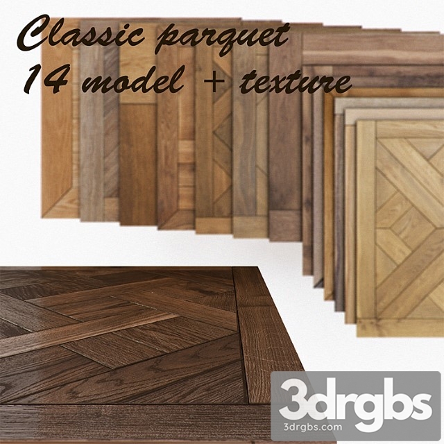 Modular flooring classical 3dsmax Download - thumbnail 1