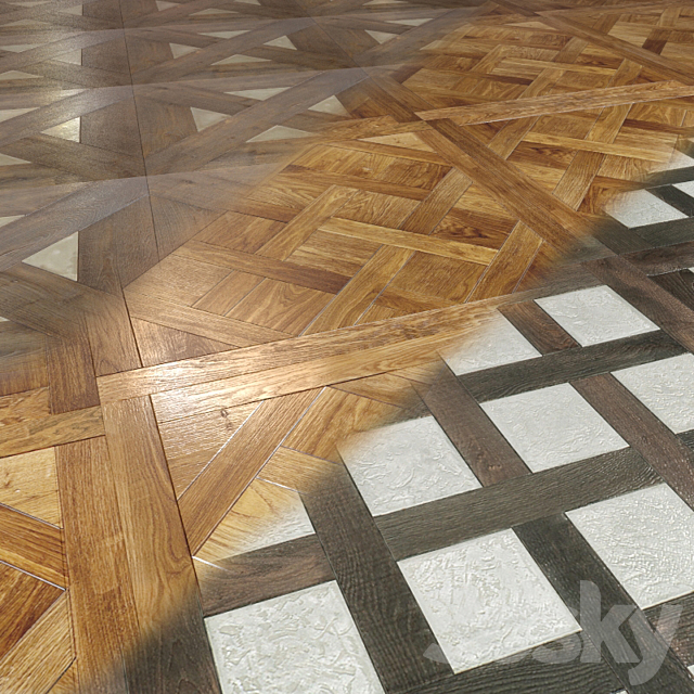 Modular parquet (3 types) 3DSMax File - thumbnail 2