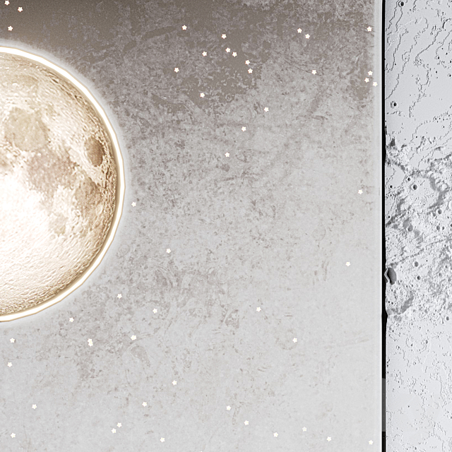 Moon headboard 3ds Max - thumbnail 2