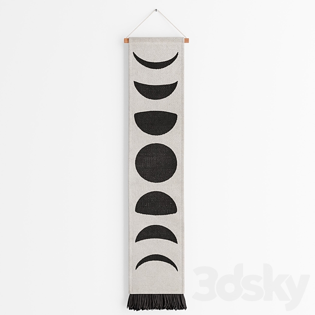 Moon phase wall hanging 3DSMax File - thumbnail 1