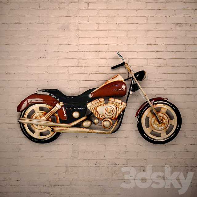 Motorcycle Wall 3DSMax File - thumbnail 2