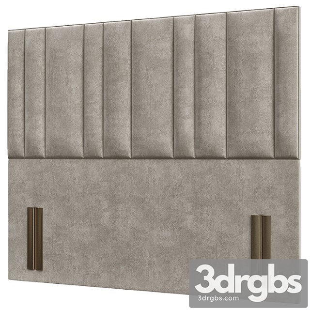 Multi-tubes upholstered headboard 3dsmax Download - thumbnail 1