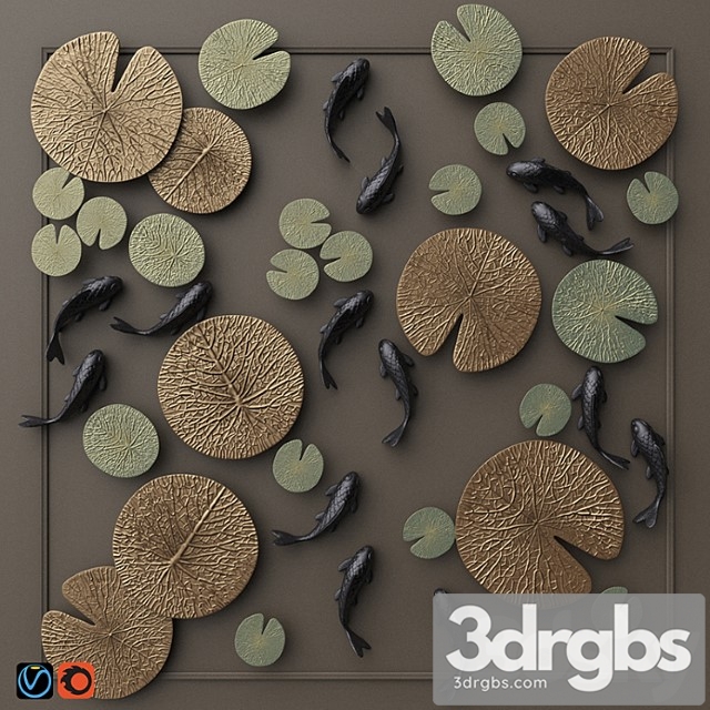 NAGA Wall Decor Set 1 3dsmax Download - thumbnail 1