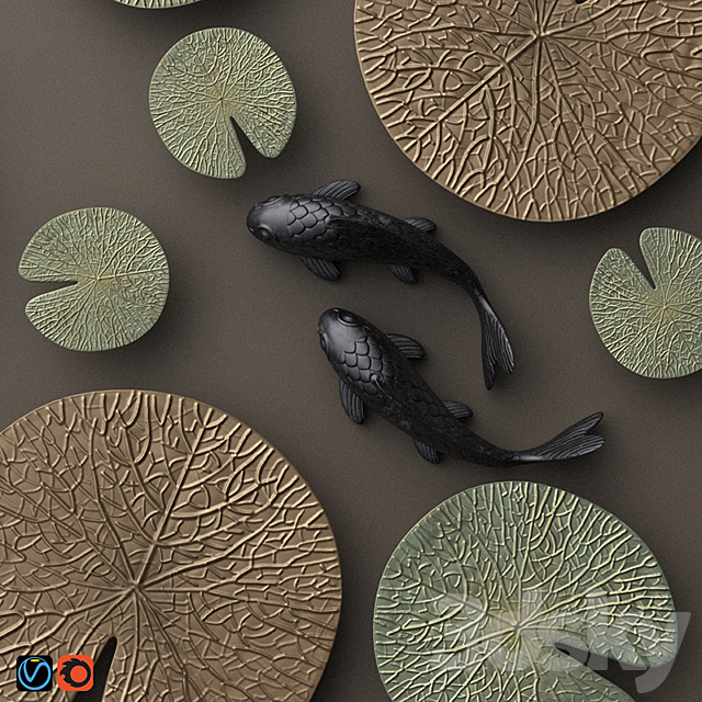 NAGA wall decor set 1 3DSMax File - thumbnail 2