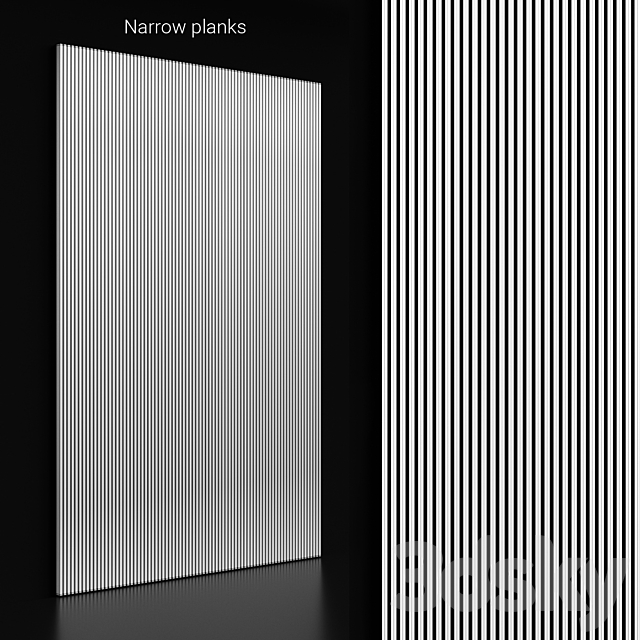 Narrow planks 3DSMax File - thumbnail 3