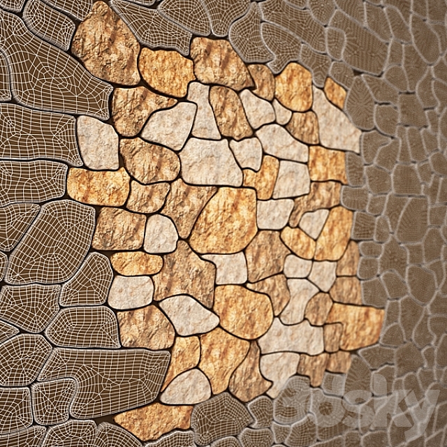 Natural Stone 3DS Max Model - thumbnail 3