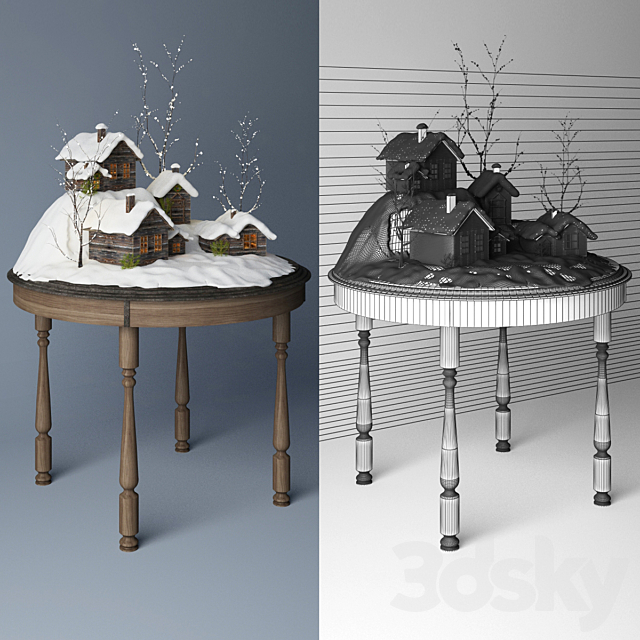 New Year composition 3DSMax File - thumbnail 2