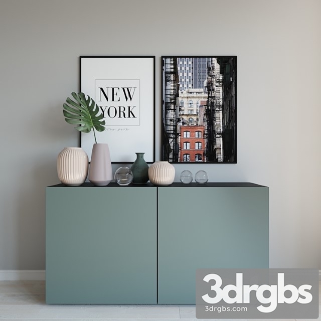 New york decor set 3dsmax Download - thumbnail 1