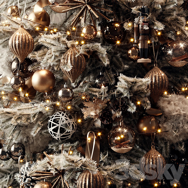 Nice Christmas tree 3DS Max Model - thumbnail 5