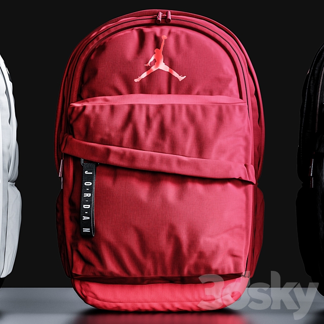 Nike Air Jordan Patrol Backpack 3DS Max Model - thumbnail 4