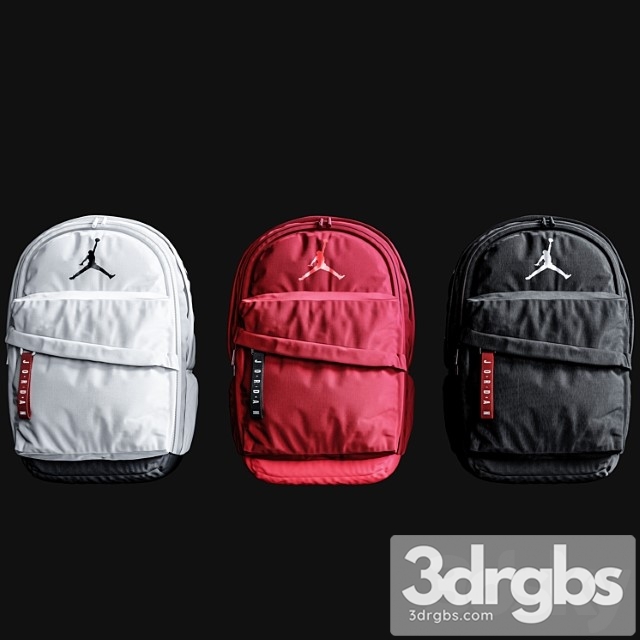 Nike air jordan patrol backpack 3dsmax Download - thumbnail 1