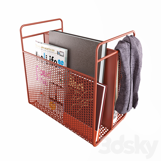 Normann Copenhagen Analog Magazine Rack 3DS Max Model - thumbnail 2