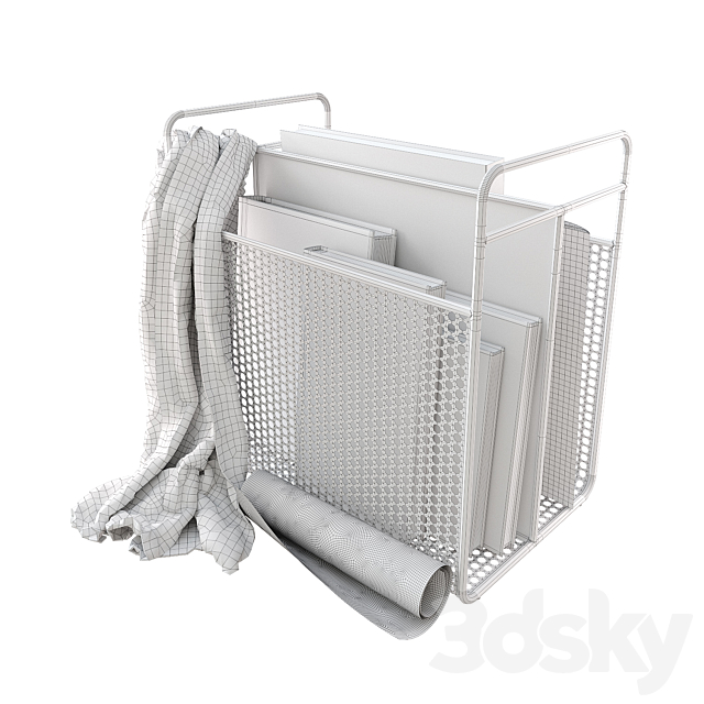 Normann Copenhagen Analog Magazine Rack 3DS Max Model - thumbnail 3