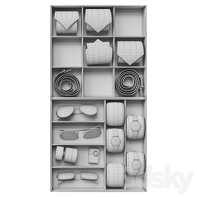 Organizer Accessories for men 3DS Max Model - thumbnail 5