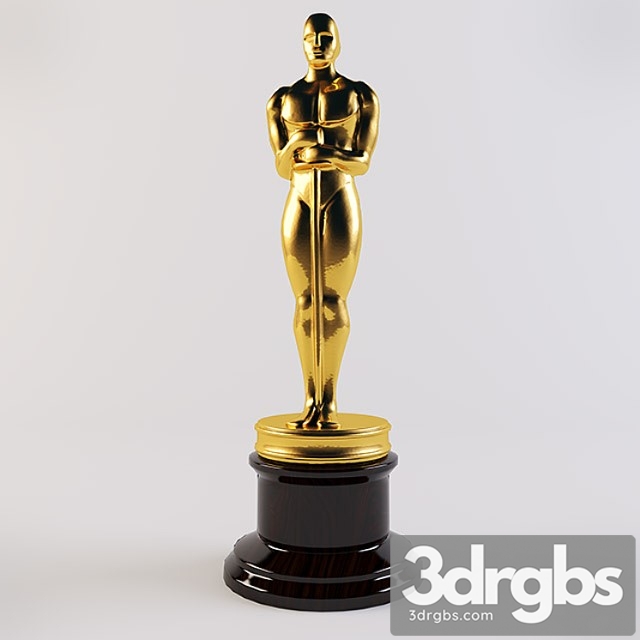 Oscar statuette 3dsmax Download - thumbnail 1