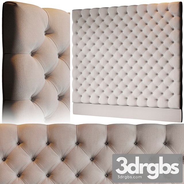 Other A minimoon cliveden upholstered headboard 3dsmax Download - thumbnail 1