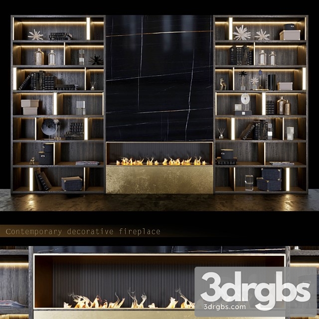 Other Decorative fireplace 3dsmax Download - thumbnail 1