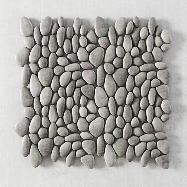 Oval Pebble Panel _ Oval Pebble Panel 3DSMax File - thumbnail 1