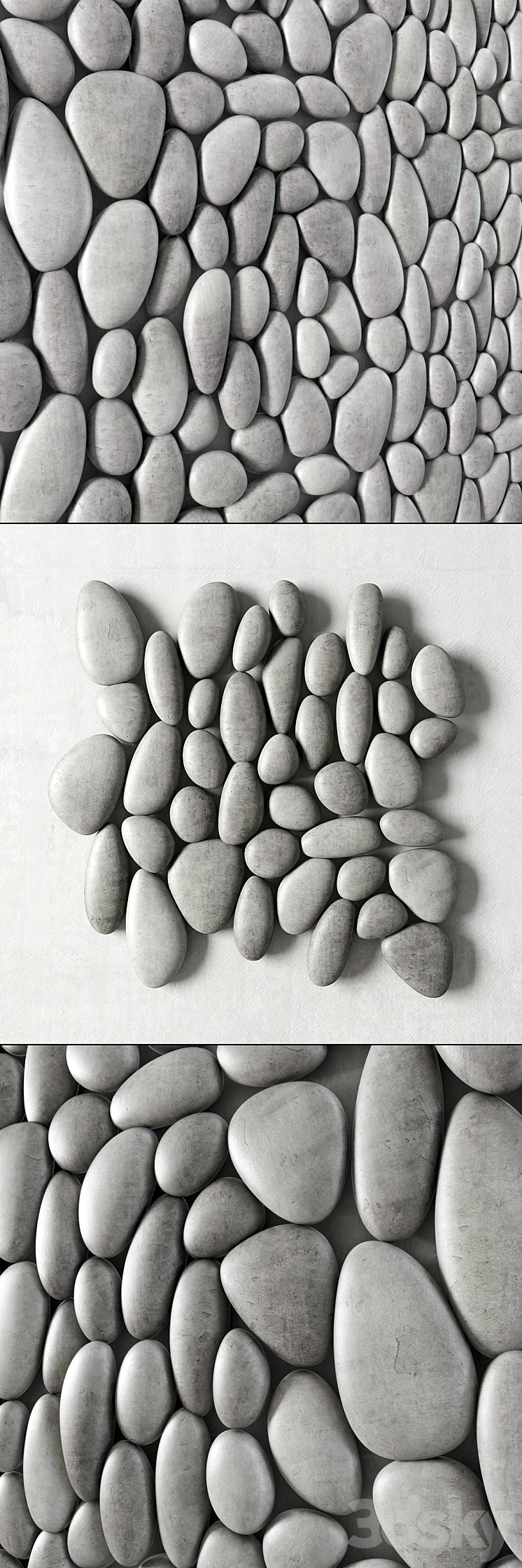 Oval Pebble Panel \/ Oval Pebble Panel 3DS Max - thumbnail 2