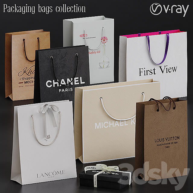 Packaging bags 3DSMax File - thumbnail 1